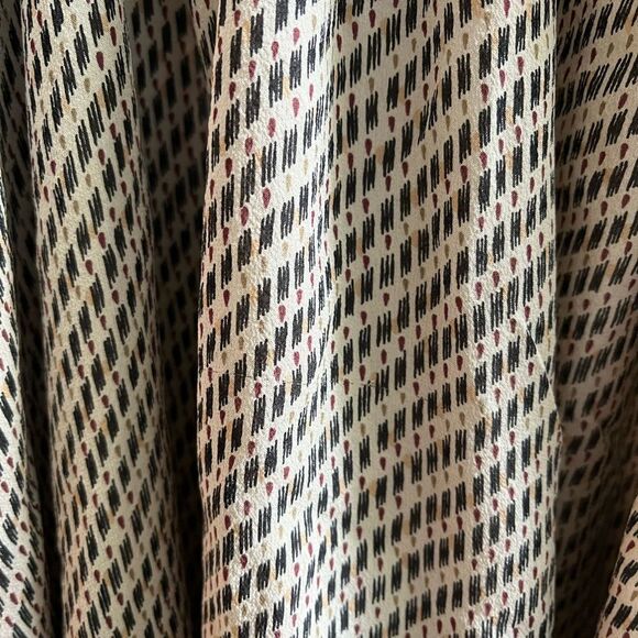 Theory Silk Print Drape Back Tie Front Sleeveless Blouse sz S EUC - Picture 3 of 7